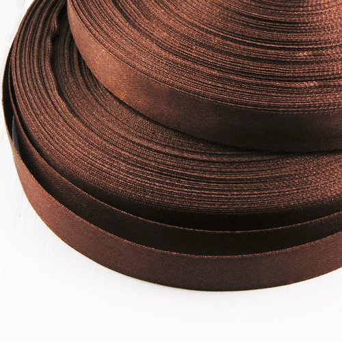 13m 43ft 14yds brun chocolat large ruban de satin l'artisanat tissu cordon d'arc décoration mariage  sku-38311