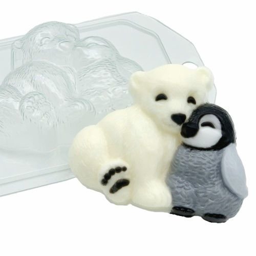 1pc dessins kawaii animaux bébé ours pingouin amis les en plastique de savon la fabrication du choco sku-78022