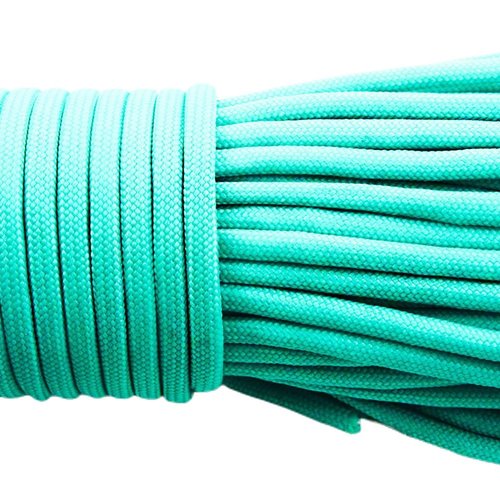 2m 6.56 ft 2.18 yrd turquoise vert paracord 330 parachute macramé de perles cordon tressé corde surv sku-38180