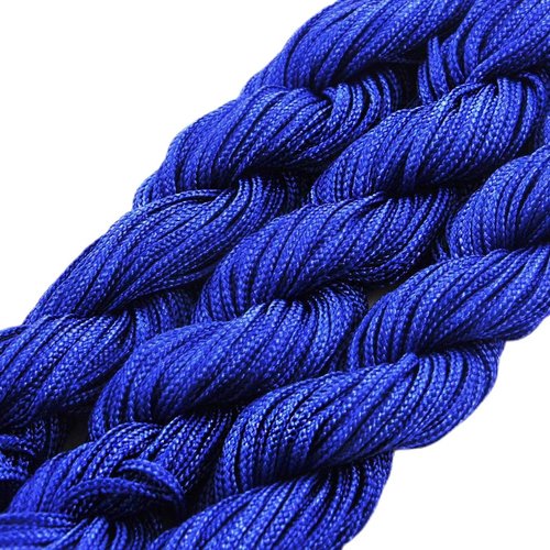 28m 90ft 30yrd bleu nylon cordon torsadé tressé de perles nouage la chaîne shamballa kumihimo macram sku-38269