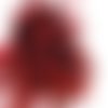 40pcs rose rougeâtre noir teint les plumes de coq pendentif boucles d'oreilles bijoux la chapellerie sku-39373