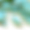 6pcs picasso brun opaque turquoise bleu bébé ovale et plate de pétales table à la fenêtre coupe tchè sku-32603