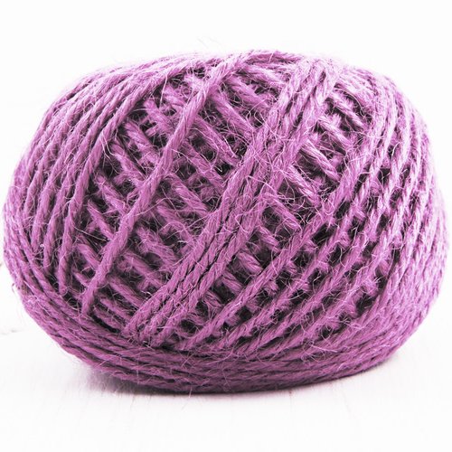 50m 130ft 42yrd purple linen cord jewelry making twisted beading thread rope wrap bracelet 2mm.08in sku-38250