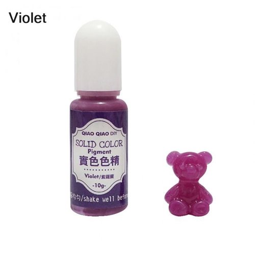 10g violet solide opaque couleur pigment colorant uv résine artisanat bricolage époxy silicone moule sku-41644