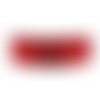 2 5 m 6.5 ft 2.1 yrd rouge enveloppé artistique aluminium perles de l'artisanat bijoux en fil d'enro sku-40345