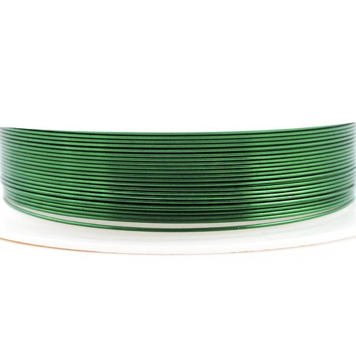 4m 13 ft 4.3 yrd vert enveloppé artistique aluminium perles de l'artisanat bijoux en fil d'enrouler  sku-40346