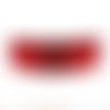 3 5 m 11.4 ft 3.8 yrd rouge enveloppé artistique aluminium perles de l'artisanat bijoux en fil d'enr sku-40365