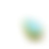 4pcs picasso brun opaque lumière bleu turquoise plat en forme de larme la fenêtre table coupe tchèqu sku-32580