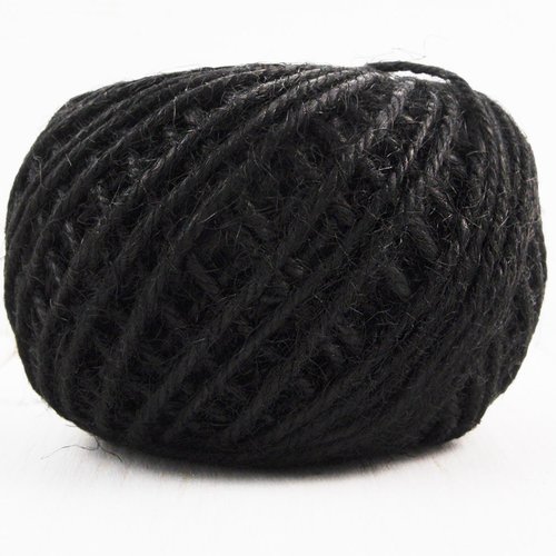 50m 130ft 42yrd black linen cord jewelry making twisted beading thread rope wrap bracelet 2mm.08in sku-38241