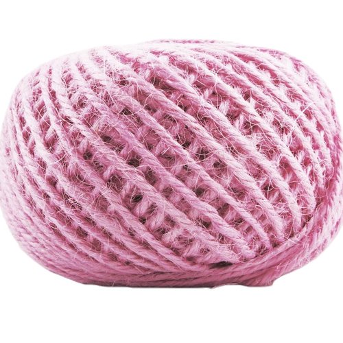 50m 130ft 42yrd hot pink linen cord jewelry making twisted beading thread rope wrap bracelet 2mm.08i sku-38242