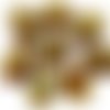 4pcs picasso lumière brun agate rayée ovale bombé verre tchèque cabochon 18mm x 13mm sku-30639