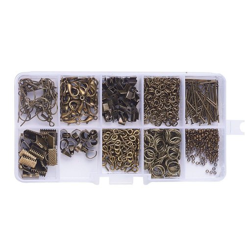 Set de bronze mix jewelry finding diy supplies colliers fabriquant 14mm kit sku-962977