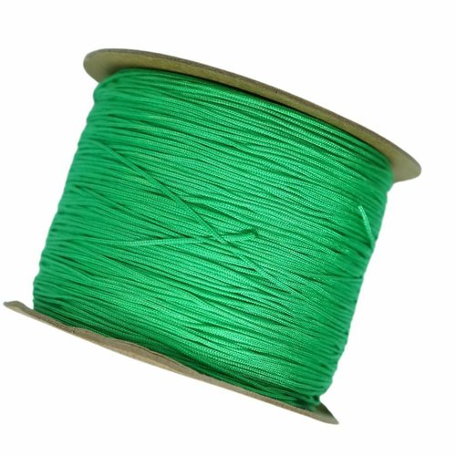 1pcs bright green braided rope kumihimo knot bracelet shamballa twine macrame thread beading string  sku-964096