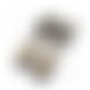 10 pièces antique cooper couleur ruban à sertir extrémité rectangle cordon tasses bracelet en acier  sku-963673