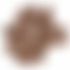 5 pièces or brun bombé rond flatback goldstone pierre naturelle focale cabochon bohème bijoux 10mm sku-522477