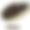 100pcs perles pastel brun chocolat bronze ronde à facettes feu poli verre tchèque de petit écarteur  sku-31836