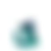 1 pcs foncé bleu vert noir chat porte-clés réversible paillettes glitter pompon accessoires 80mm x 1 sku-270163