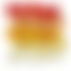 25pcs jaune rouge mix tour de filé coton tchèque perles en pâte fimo forme vide décoration à la mais sku-132853