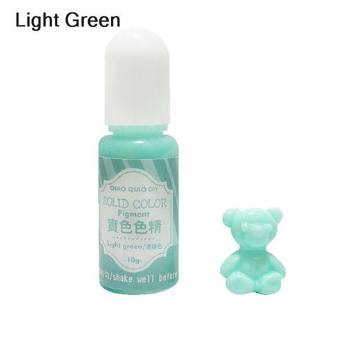 10g vert clair solide opaque couleur pigment colorant uv résine artisanat bricolage époxy silicone m sku-41647