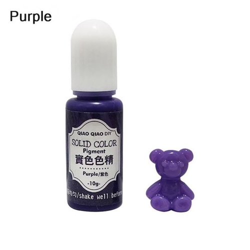 10g violet solide opaque couleur pigment colorant uv résine artisanat bricolage époxy silicone moule sku-41636