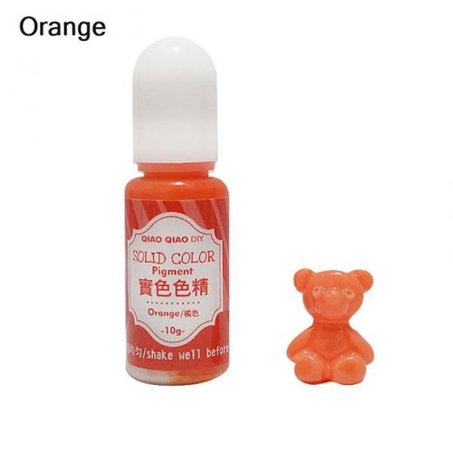 10g orange solide opaque couleur pigment colorant uv résine artisanat bricolage époxy silicone moule sku-41641