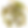 Grand picasso mat vert tchèque en verre grand trou perles crow anneau de roller poney 9mm x 6mm 20pc sku-27098