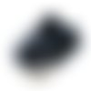 20pcs opaque noir de jais halloween ronde druk verre tchèque pressé perles 8mm sku-17551