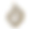1pc blanc cristal d'or druzy geode pierre naturelle plaqué focal pendentifs caution de bohème bijoux sku-254936
