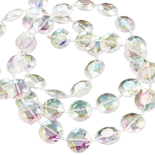 2m ab en plastique acrylique de diamant bling la pendaison cristal à facettes perles chaîne mariage  sku-41883