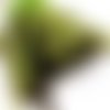 14pcs vert olive teint les plumes de coq pendentif boucles d'oreilles bijoux la chapellerie selle co sku-39387