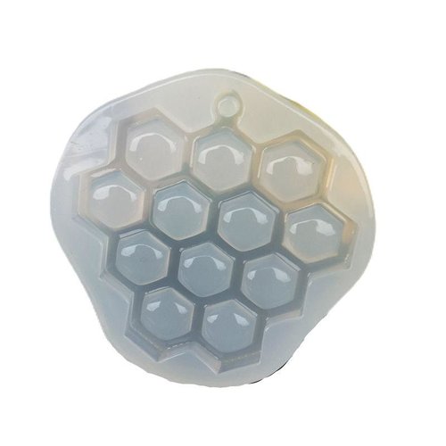 En nid d'abeille à miel pendentif 3d silicone de chocolat savon gâteau fondant gâteau l'argile résin sku-76194