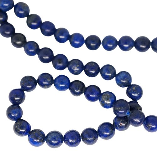 14pcsdark blue lazurite pièces en pierre ronde naturelle 6mm sku-964970