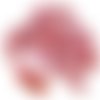 20pcs valentine opale rose de la mer lune plat agité carré puce rondelle verre tchèque perles 10mm x sku-30709