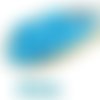 100pcs perles brillent aqua light bleu turquoise ronde druk verre tchèque pressé de petite entretois sku-31777