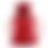 1pc 1 rouge de noël sacs à cordon serrage 13x18cm partie vacances faveur en tissu satin coton et d'a sku-129607