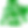 40pcs crystal light chrysolite vert clair ronde à facettes feu poli entretoise de verre tchèque perl sku-33287