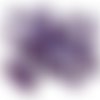 20pcs mat cristal violet givré plat agité carré puce rondelle de verre tchèque perles mer style 10mm sku-30668