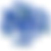 12pcs argent picasso bleu opaque petit plat ovale de pétales table à la fenêtre couper le verre tchè sku-28676