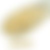 100pcs crème de craie orange lustre rond à facettes feu poli verre tchèque perles petit écarteur 3mm sku-31874