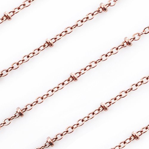 2yrd de 1 8 m cuivre délicat câble boule petite chaîne liaison rare collier en forme la fabrication  sku-40478