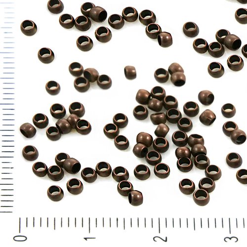 250pcs en vrac cuivre antique tour à sertir perles pour la fabrication de bijoux laiton métal conclu sku-37938