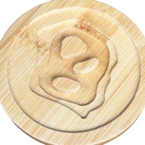 1pc ronde 1 vague des l'océan coaster en bois outil base pour la décoration maison coupe du tampon f sku-248941