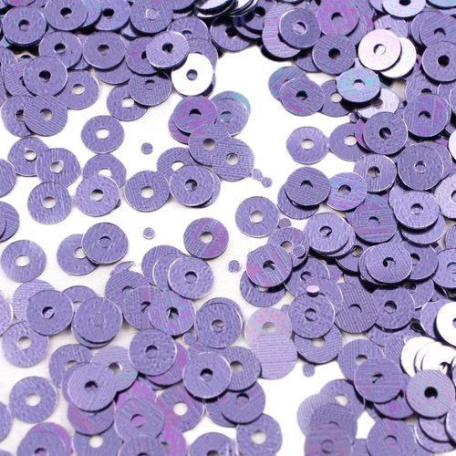 20g métallisé violet bleu rond plat paillettes confettis à coudre sur la broche de broderie 4mm trou sku-42026