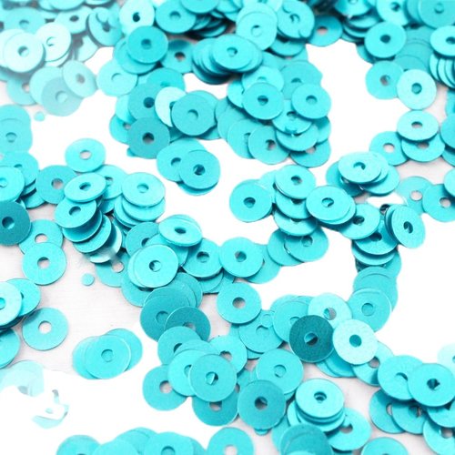20g mat métallisé turquoise bleu rond plat paillettes confettis à coudre sur la broche de broderie 4 sku-42096
