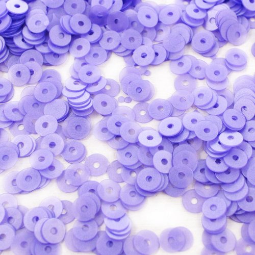 20g mat métallisé violet clair bleu rond plat paillettes confettis à coudre sur la broche de broderi sku-42098