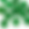 8pcs picasso marron soie vert émeraude opale de table fleurs coupées plat pièce verre tchèque perles sku-32961