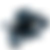 Nouvelle forme de 12pcs opaque jet rond noir disque rondelle un trou verre tchèque perles halloween  sku-25803