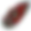 Clair rouge argent ronde en verre tchèque feu poli perles de 4 mm 50pcs sku-18079