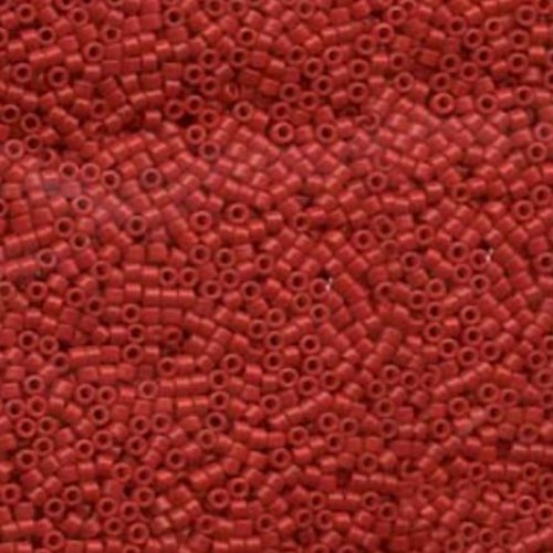 5g teints rouge opaque 11/0 verre delica japonais miyuki perles de rocaille db791 cylindre rond 1.6m sku-687082