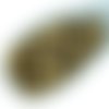100pcs mat métallisé or bronze ronde à facettes feu poli entretoise tchèque perles de verre 4mm sku-34528